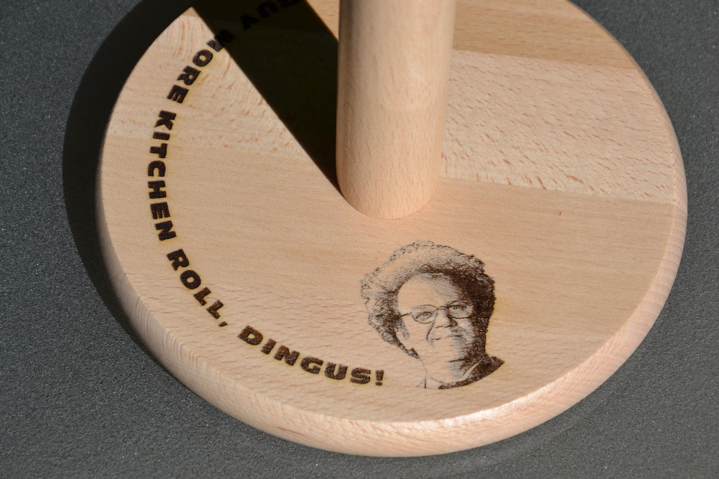 Buy more kitchen roll, dingus! - Dr Steve Brule inspired Kitchen Roll/ Paper Towels Holder // Meme Gift Kitchenware Customisable Dummy!