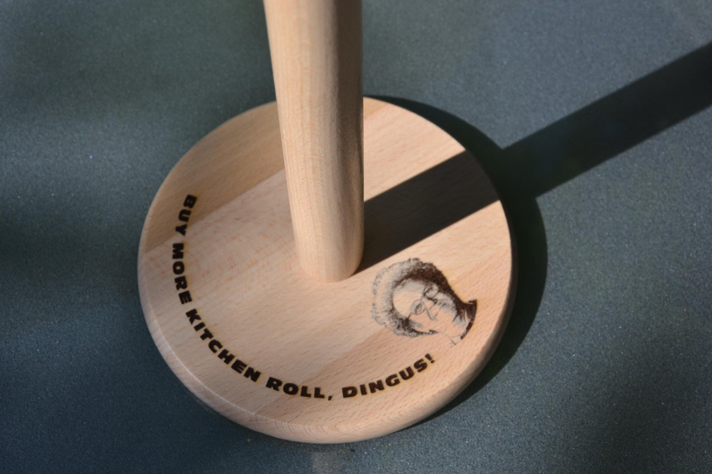 Buy more kitchen roll, dingus! - Dr Steve Brule inspired Kitchen Roll/ Paper Towels Holder // Meme Gift Kitchenware Customisable Dummy!