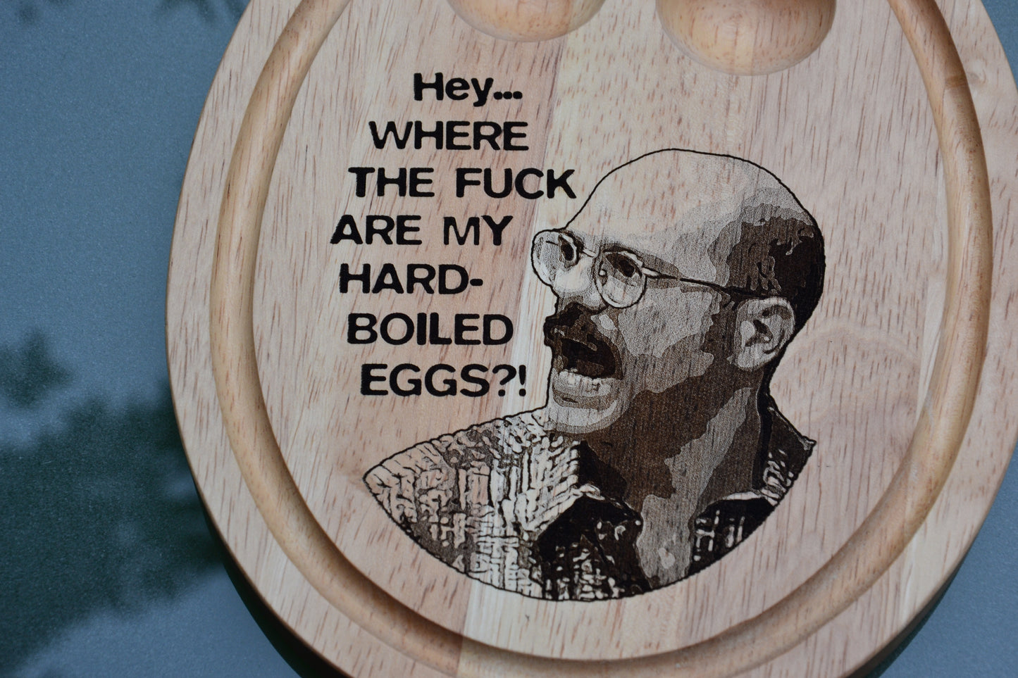 Tobias Fünke - "Where The F are my hard-boiled eggs" Breakfast Board - Arrested Development inspired// Bamboo Serving Tray Bluth Family Gift