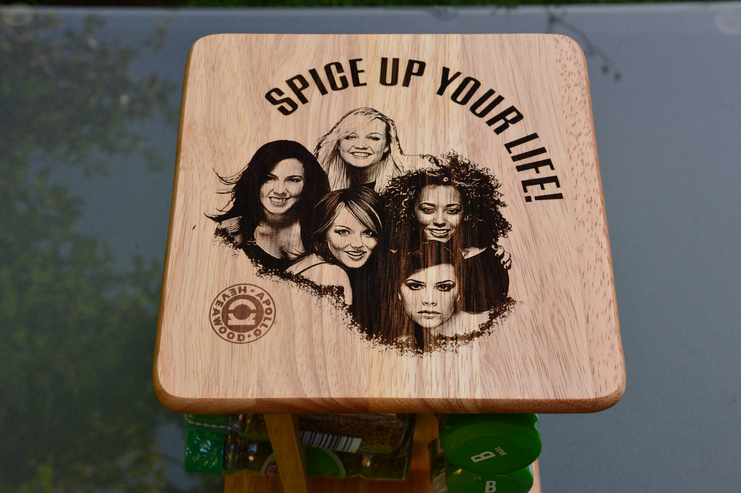 Spice up your life! - Spice Girls inspired Carousel Spice Rack // Rotating Herbs Holder Funny Kitchenware 90s kid Mothers Day Kitchen Meme