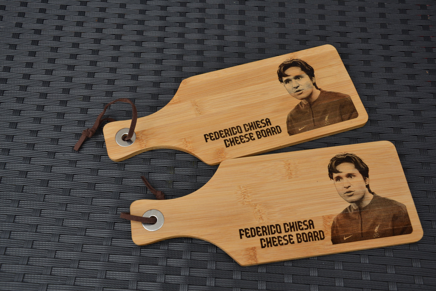 Federico Chiesa Mini Bamboo Cheese Board // LFC Liverpool FC inspired fan gift