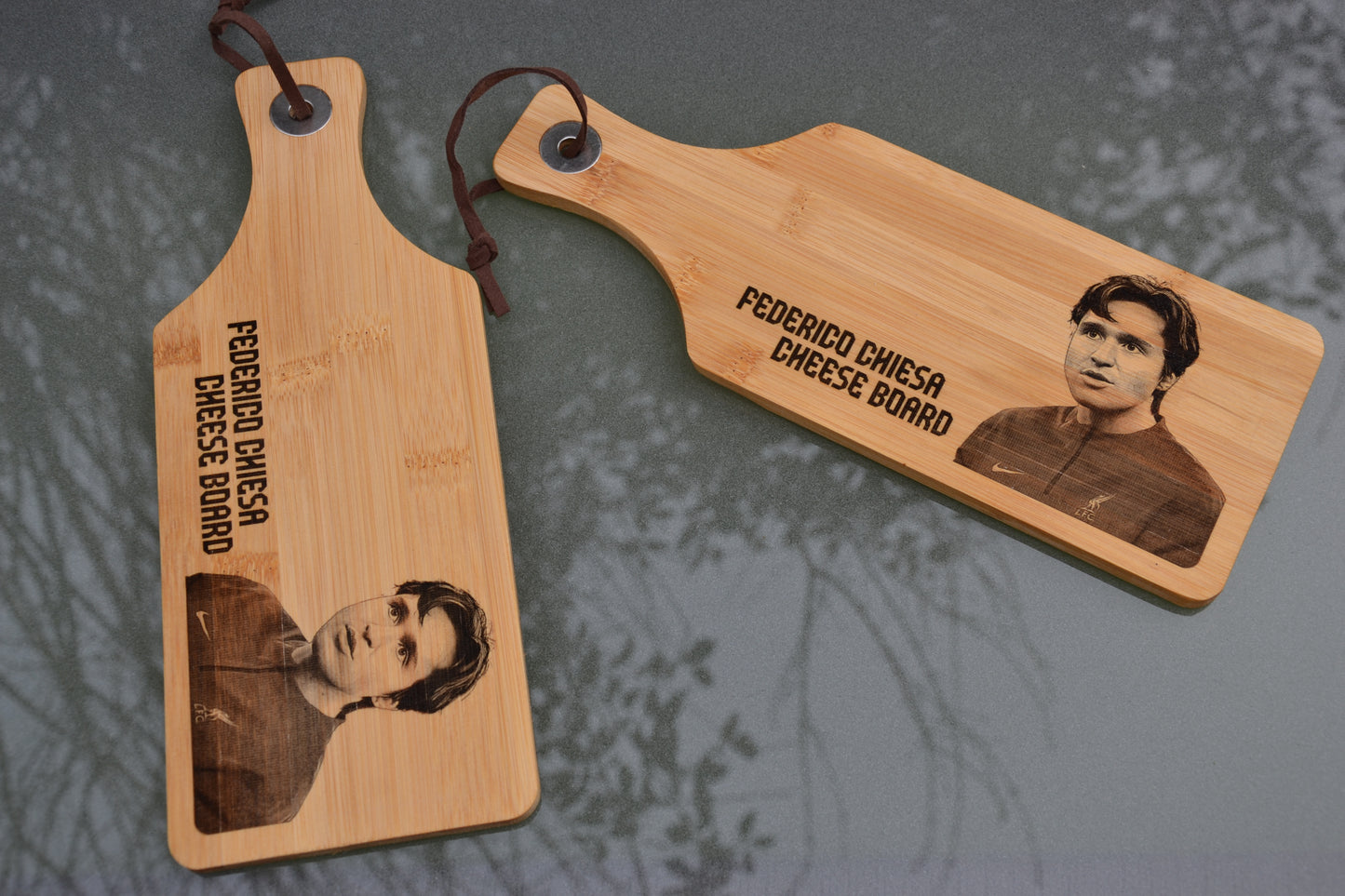 Federico Chiesa Mini Bamboo Cheese Board // LFC Liverpool FC inspired fan gift