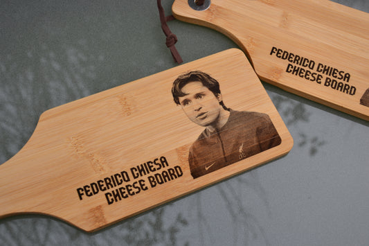 Federico Chiesa Mini Bamboo Cheese Board // LFC Liverpool FC inspired fan gift