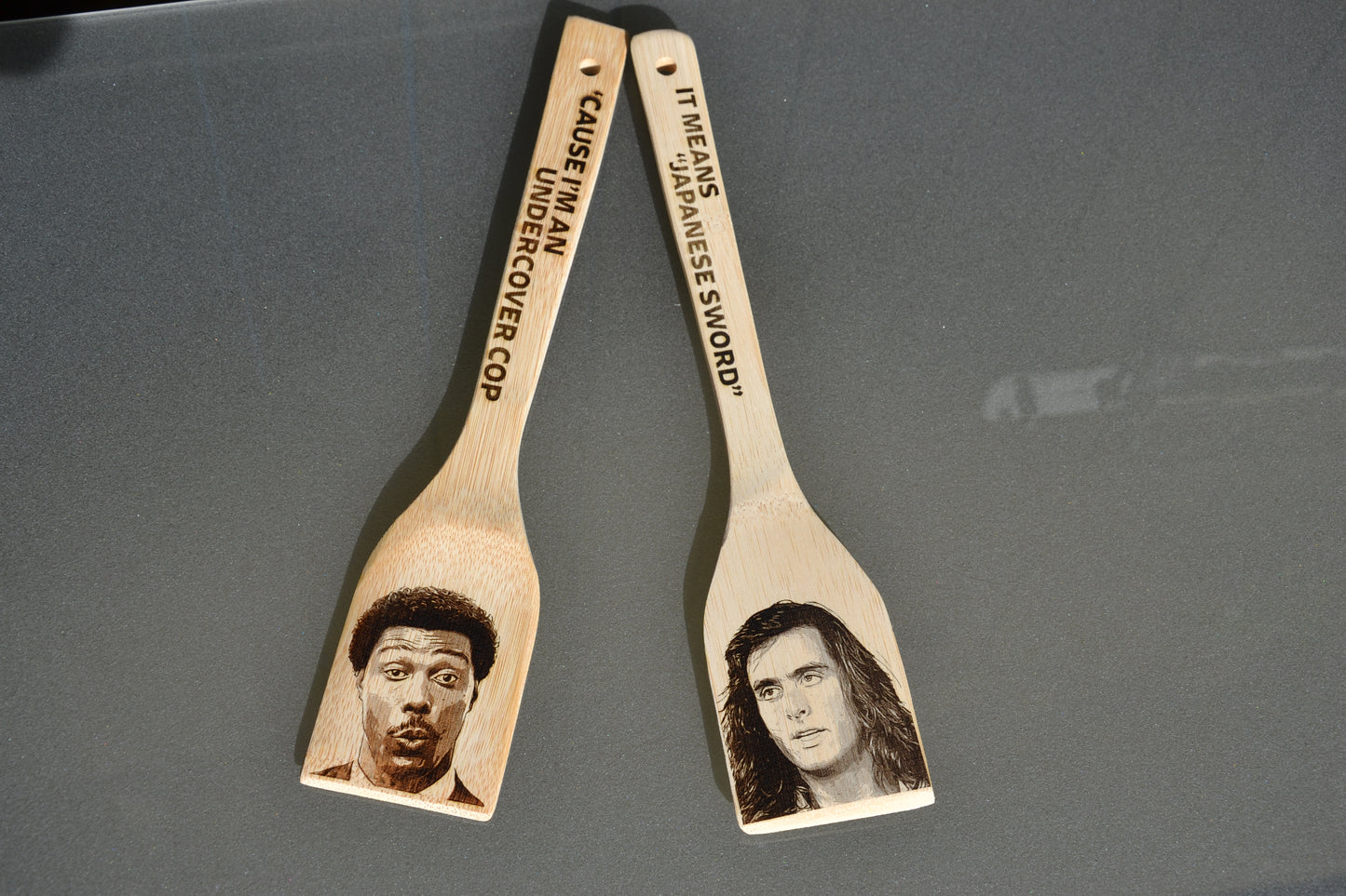 Samurai Cop Spatula -Joe Marshall Frank Washington / "Cause I'm an undercover cop" Cult Bad Movie Gift Cinema Amir Shevan
