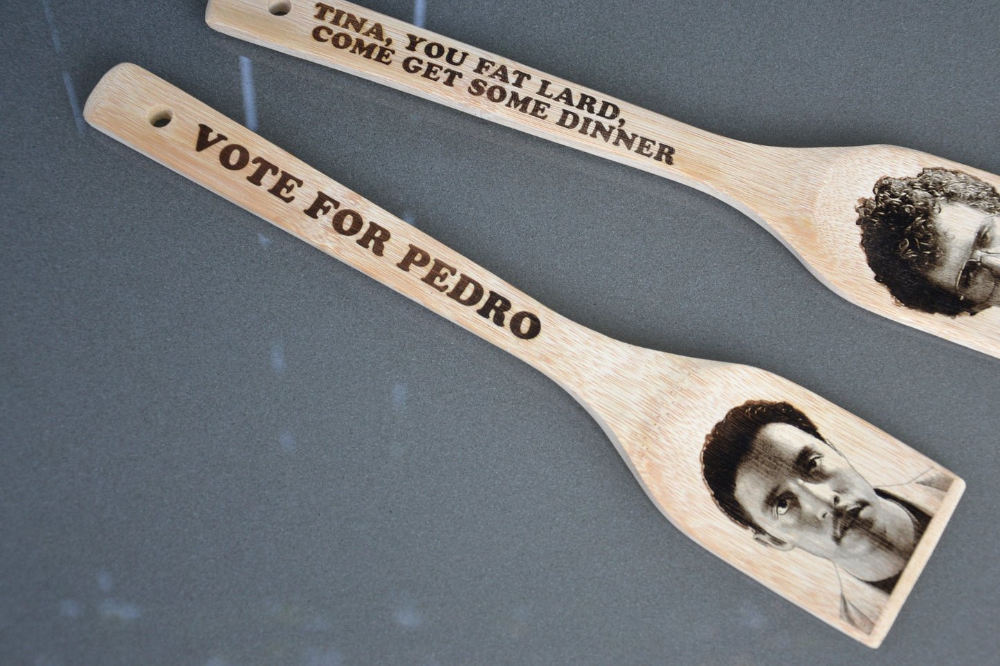 Tina you fat lard come get some dinner / Vote For Pedro - Napoleon Dynamite inspired Kitchen Spatula // Cult 2000s Comedy Movie Gift