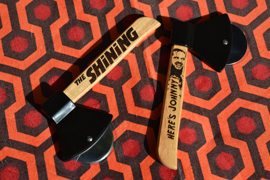 The Shining inspired Pizza Cutter // Here's Johnny - Jack Torrance - Stanley Kubrick - Horror Cinema Kitchenware Axe