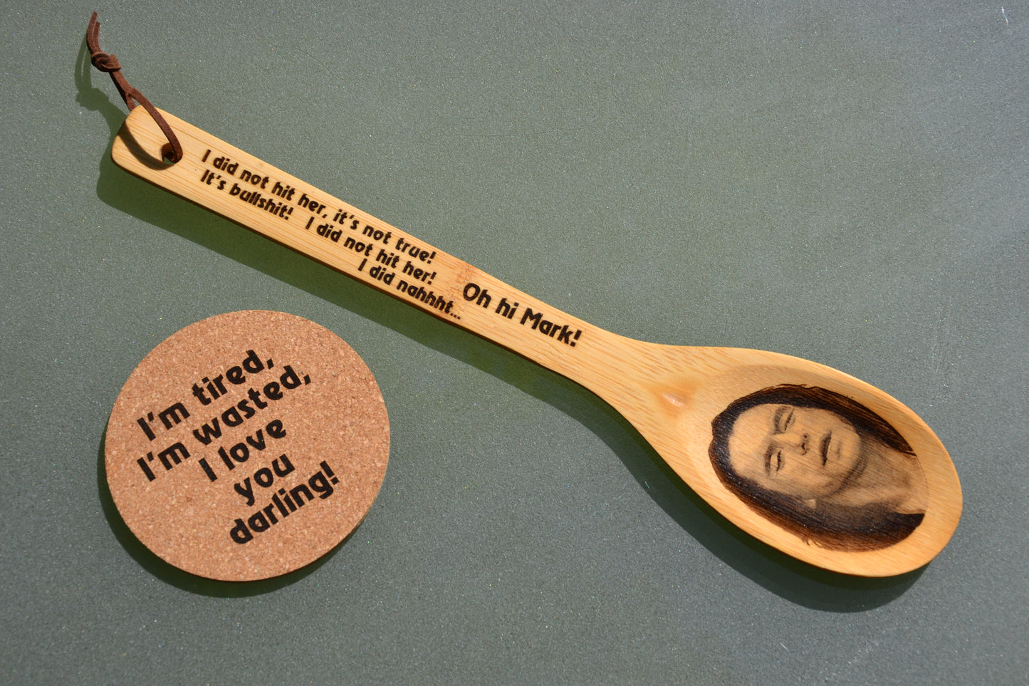 Tommy Wiseau "The Room" Wooden Kitchen Spoon // Excellent gift for fans of the amazing cult movie