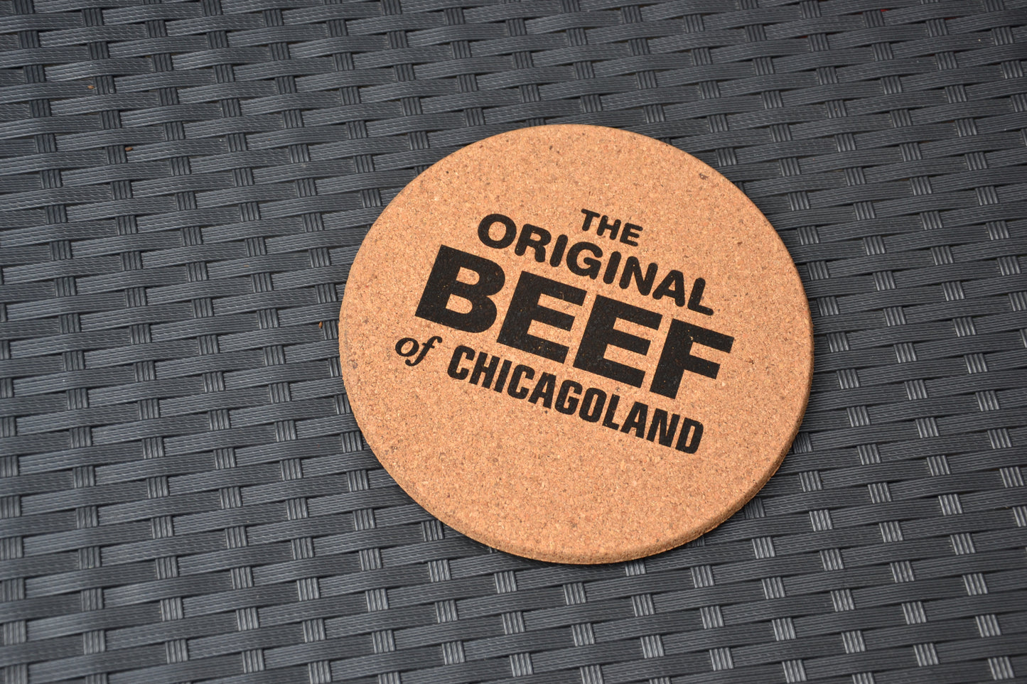Every Second Counts + Original Beef of Chicagoland cork trivets placemats // Kitchen cork heat protection mat placemat The Bear inspired