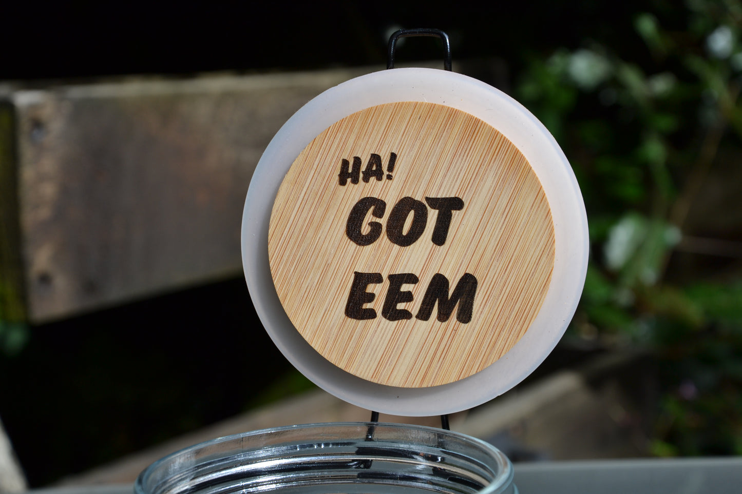 Deez Nuts - Glass Peanut Jar (Ha got eem) 500ml Kitchen Storage // Meme Classic Internet Video Hip Hop Culture Snack Jar