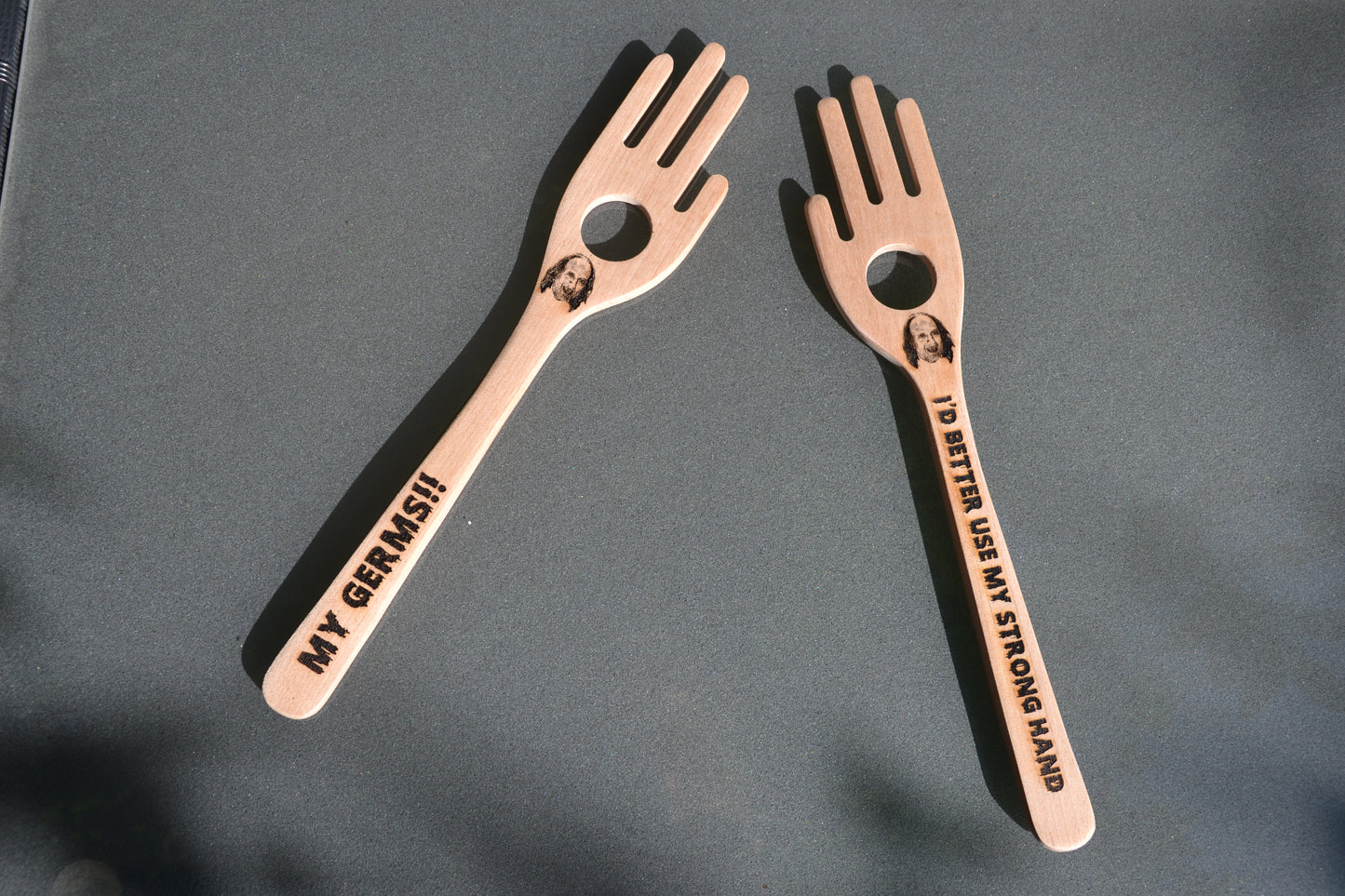 Better use my strong hand Spaghetti Spatula - Hanson from Scary Movie 2 inspired // My Germs Funky Pasta Kitchenware Comedy Meme