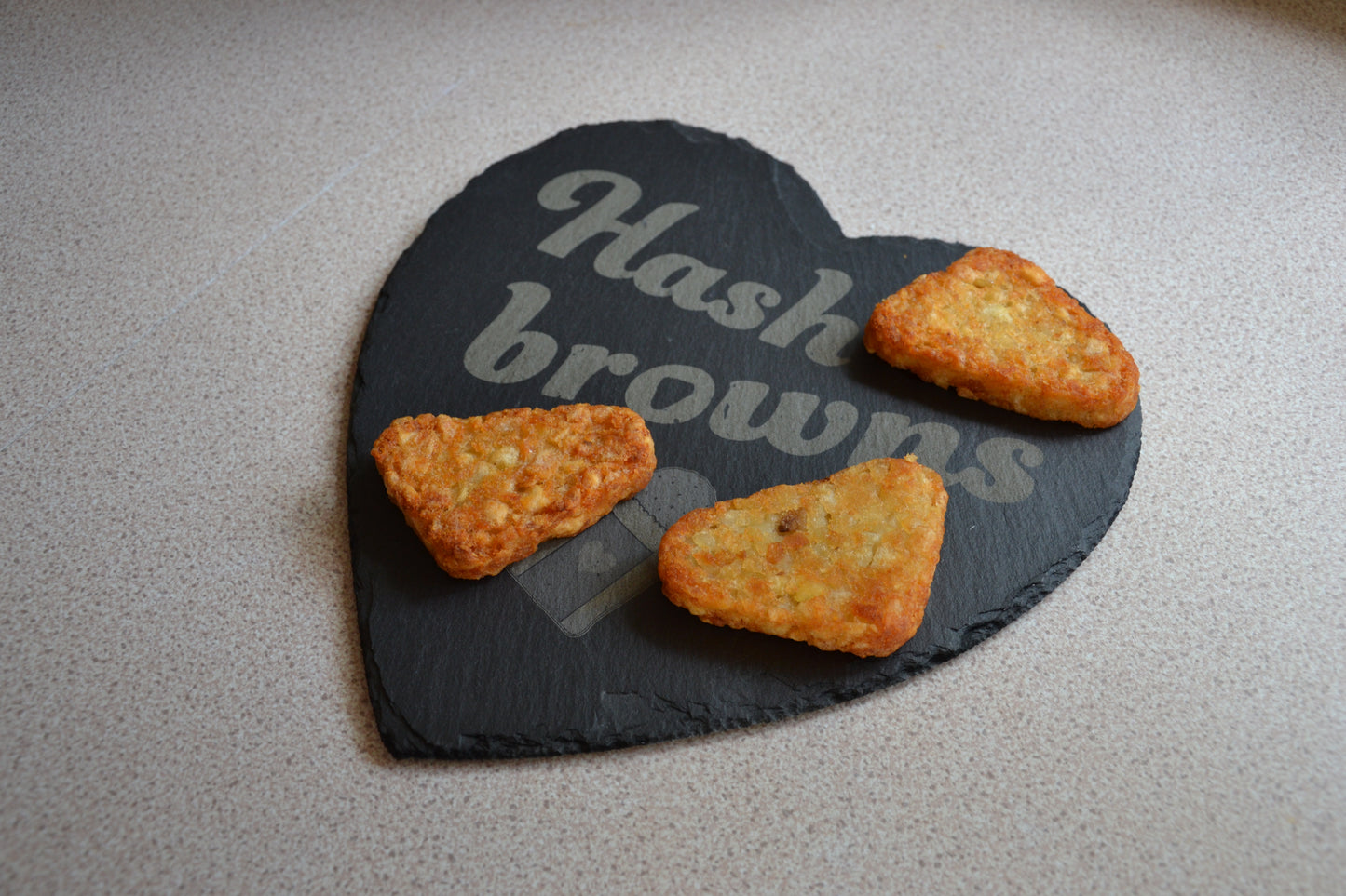 Hash Browns - Hanging Slate Heart Sign (24cm) // Chic House Decor Housewarming Restaurant White Girl Alternative Funny Meme Quirky Kitsch (Copy)