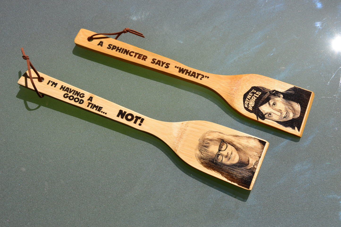 Waynes World Kitchen Spatula / Wayne Garth Sphincter Says What Not! Customisable // Cult Comedy Movie 90s Kitchen Gift