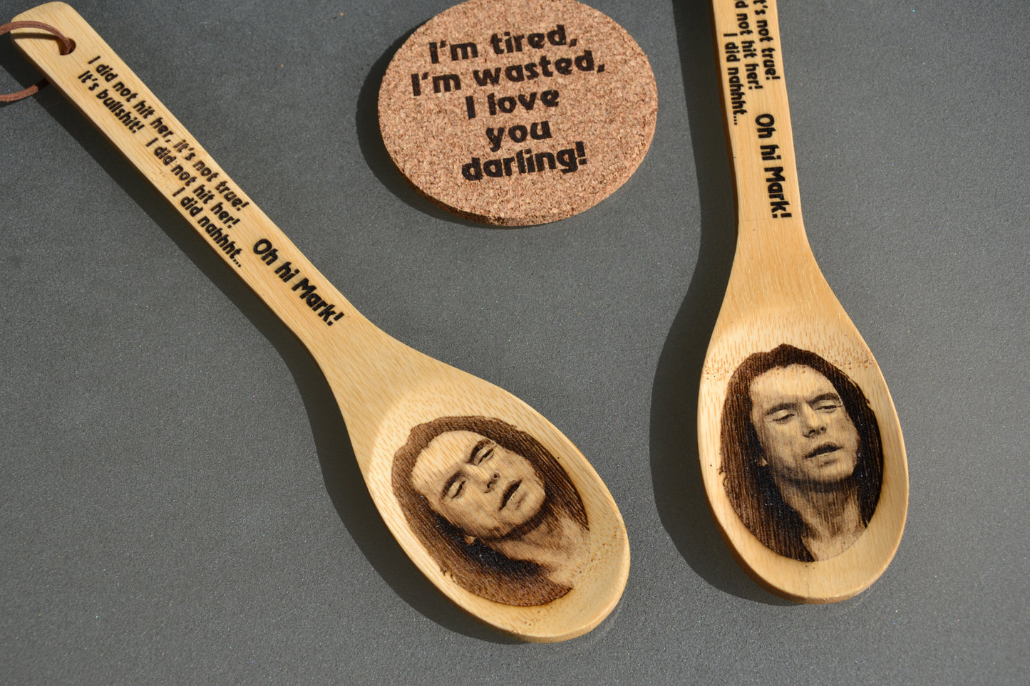 Tommy Wiseau "The Room" Wooden Kitchen Spoon // Excellent gift for fans of the amazing cult movie
