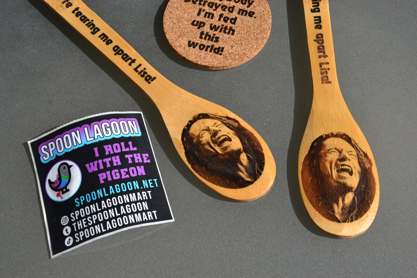 Tommy Wiseau "The Room" Wooden Kitchen Spoon // Excellent gift for fans of the amazing cult movie