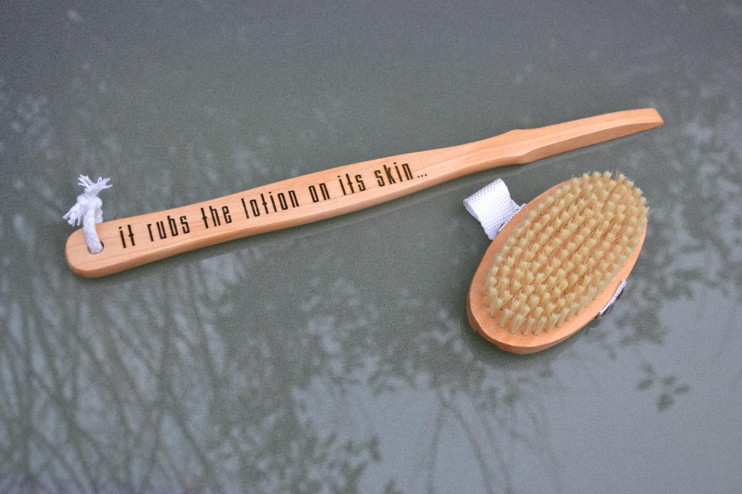 Buffalo Bill - "It rubs the lotion on its skin" - Bath & Shower Brush // Silence of the Lambs inspired Wooden Massager Cleaner