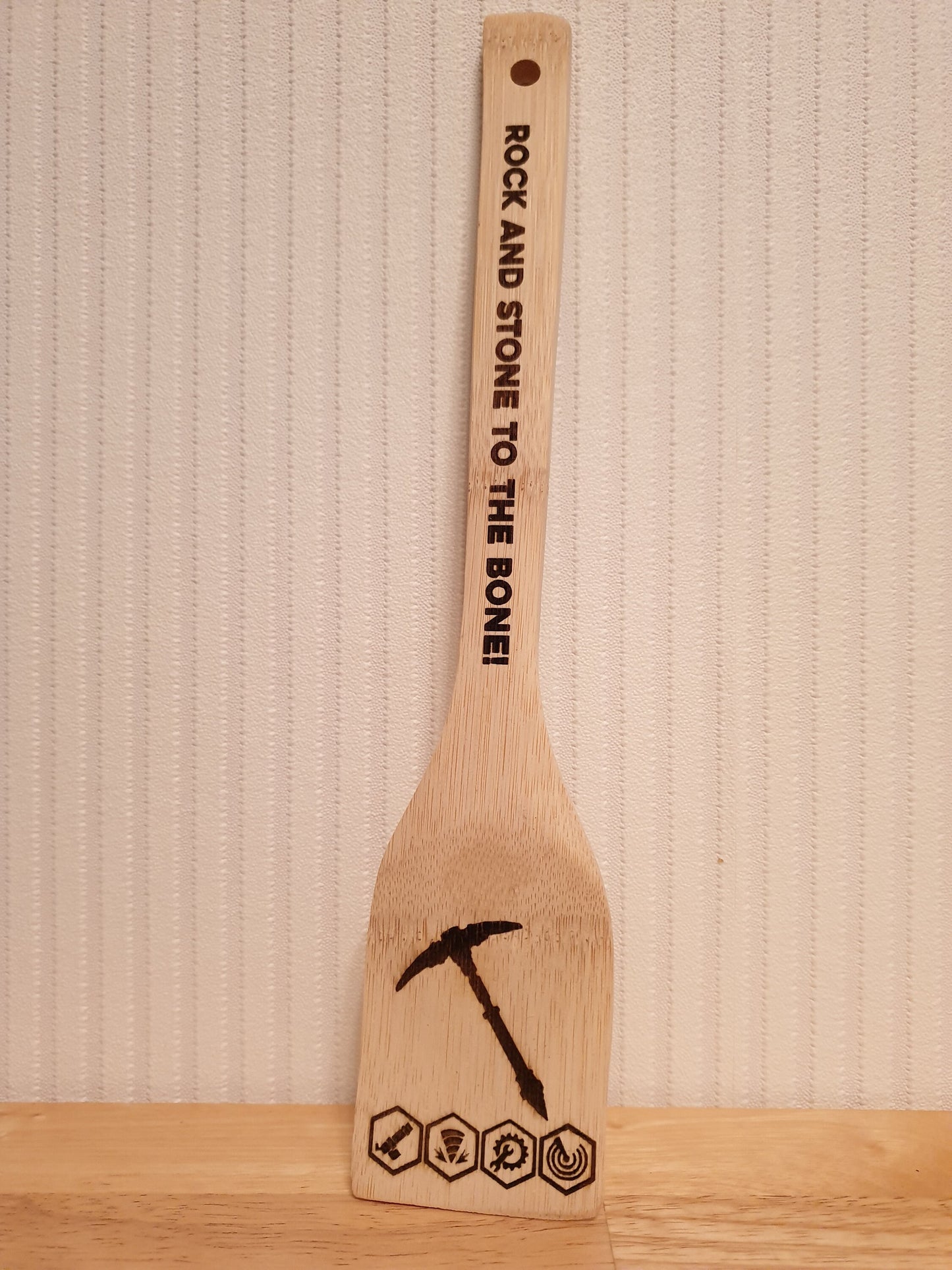 Deep Rock Galactic Spatula - Rock and Stone! - Cool Kitchen Gift for Miners of Hoxxes // Gaming Co-Op Multiplayer Social Dwarves DRG