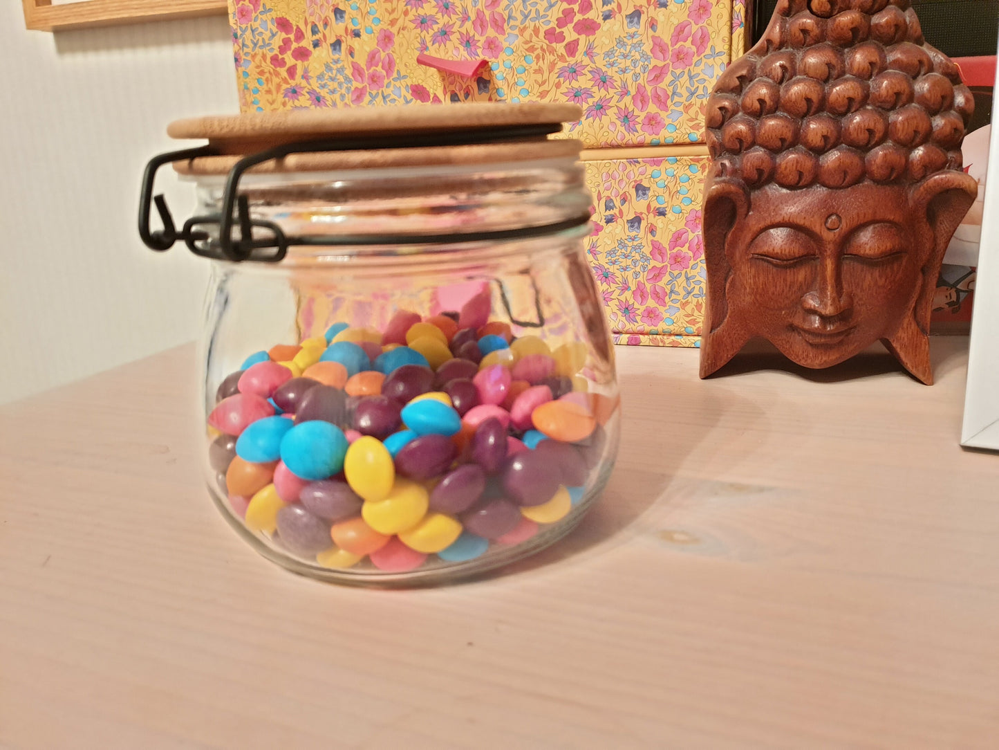 Dunder Mifflin - Glass Candy Sweet Jar // The Office US Inspired Gift 11cm x 11cm 11cm