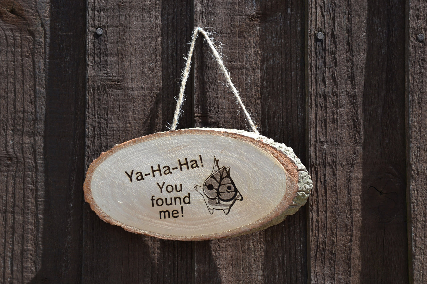 Korok Ya-Ha-Ha! You Found Me! - I Need to Reach My Friend Log signs - // Zelda Tears of the Kingdom Breath of the Wild inspired gift
