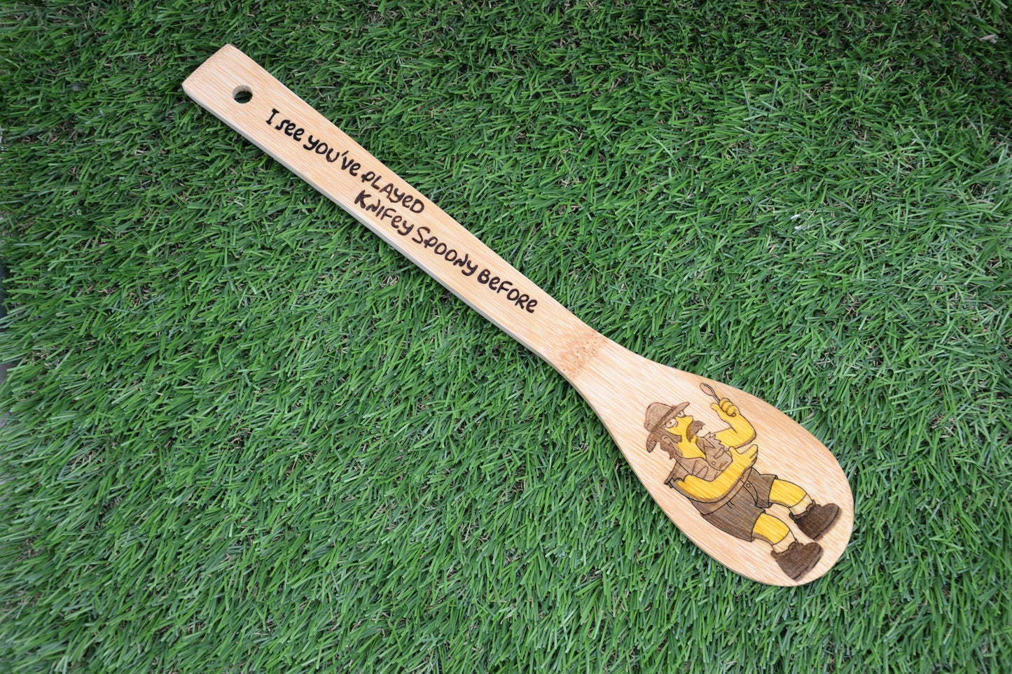 Knifey Spoony - The Simpsons inspired Kitchen Spoon // Classic Australian Moment Meme Gift