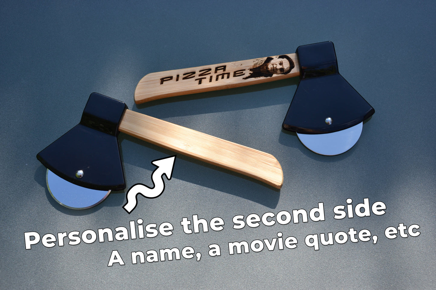 Pizza Time - Tobey Maguire Pizza Cutter Axe - RaimiMemes Cinema Kitchenware Meme - Personalise It Customisable Bully Maguire Joe's Pizza