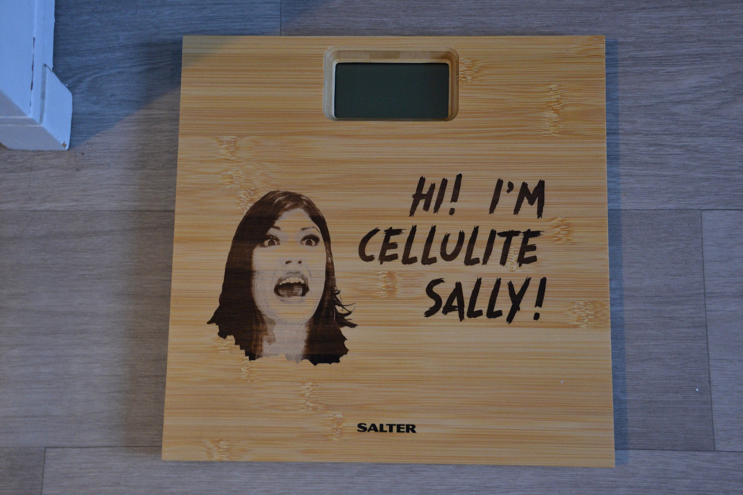 White Chicks inspired Bathroom Scales - "Hi I'm Cellulite Sally" // Wayans Brothers Cult Movie Funny Meme Gift Weightloss Self-depricating