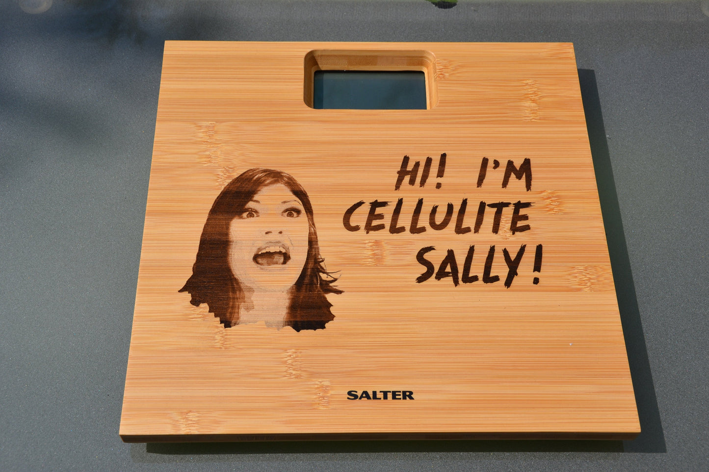 White Chicks inspired Bathroom Scales - "Hi I'm Cellulite Sally" // Wayans Brothers Cult Movie Funny Meme Gift Weightloss Self-depricating