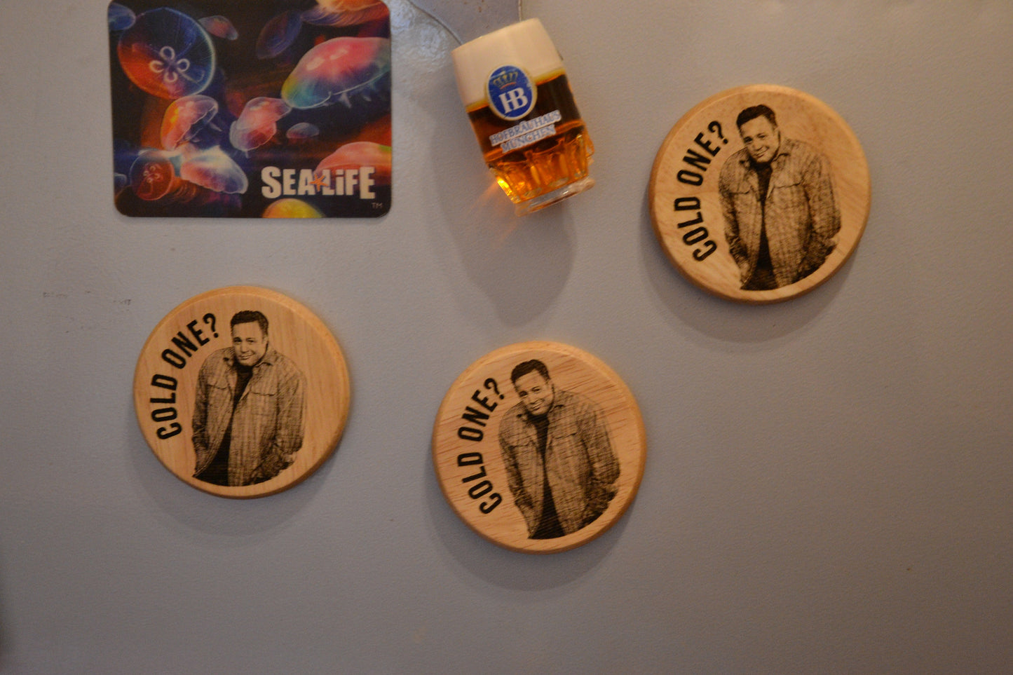 Cold One? Kevin James Meme Bottle Opener Fridge Magnet - Smirking Meme Gift Beer