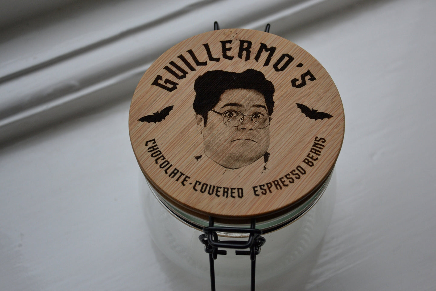Guillermo's Chocolate-Covered Espresso Beans - What We Do In The Shadows inspired Candy/ Coffee Jar 500ml / WWDITS Nandor Guillermo Familiar