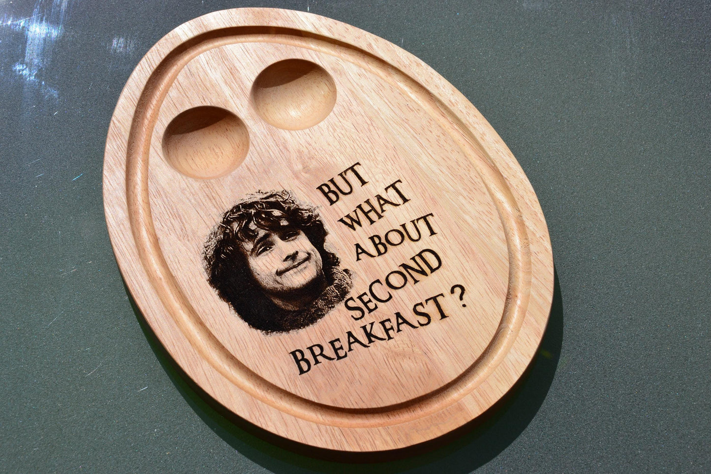 What about second breakfast? - Lord of the Rings inspired Breakfast Egg Serving Board // LOTR Kitchen Gift Pippin Took Hobbit