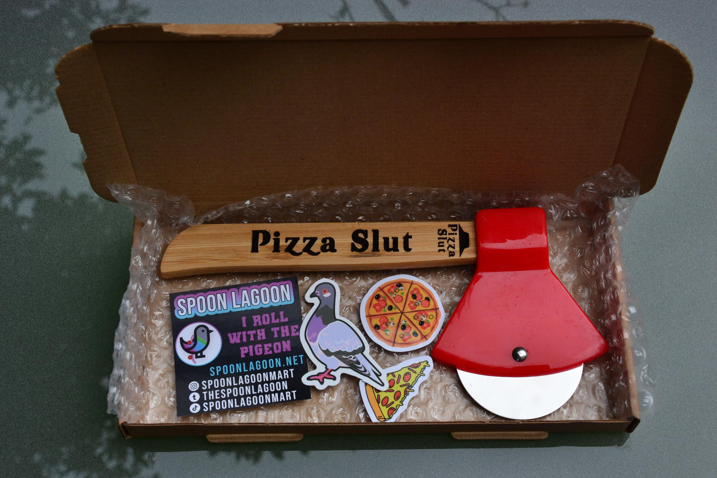 Pizza Slut - Pizza Cutter // Functional and fun kitchen gift / Housewarming College Birthday Girlfriend Comedy Present