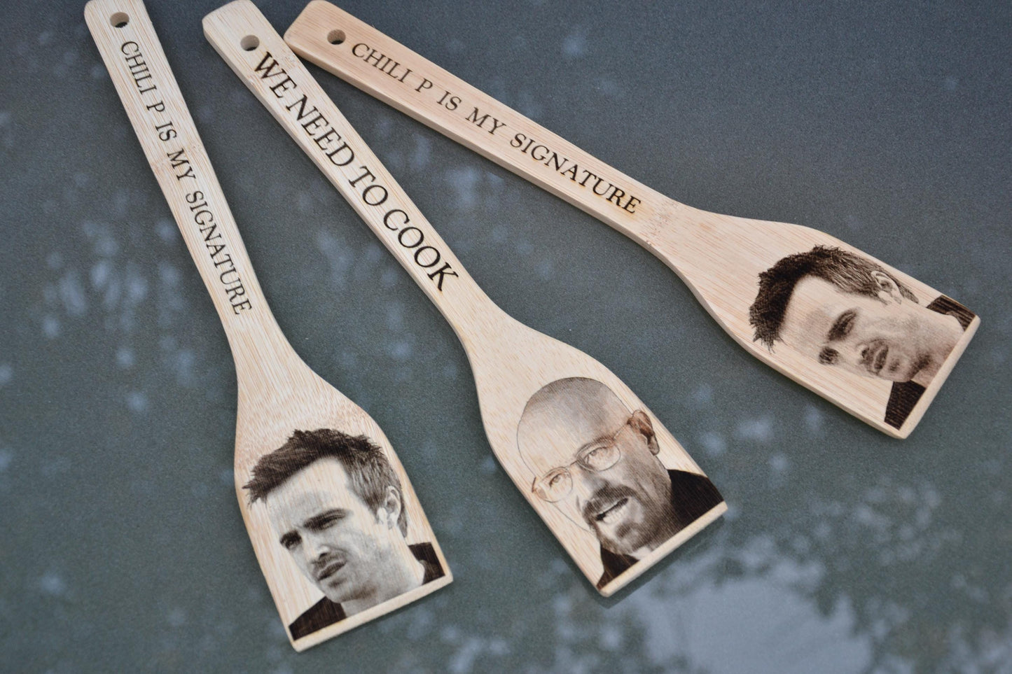 We Need to Cook / Chili P is my Signature - Breaking Bad inspired Kitchen Spatula - Walter White Jesse Pinkman // Double sided Kitchen Gift