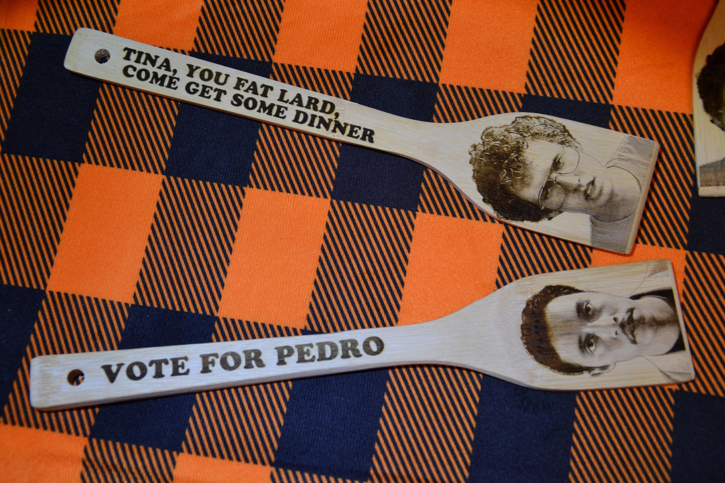 Tina you fat lard come get some dinner / Vote For Pedro - Napoleon Dynamite inspired Kitchen Spatula // Cult 2000s Comedy Movie Gift