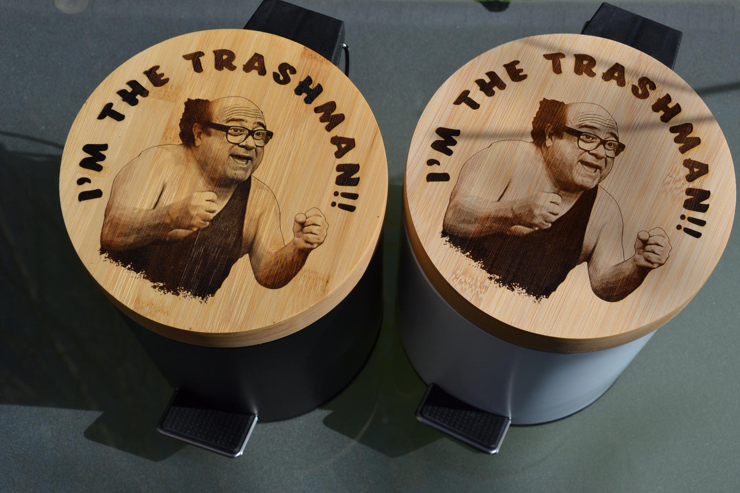 I'm the Trash Man! - Frank Reynolds inspired Trash Bin // Perfect for bathrooms, offices, etc - Always Sunny Fan Gift - rubbish garbage home