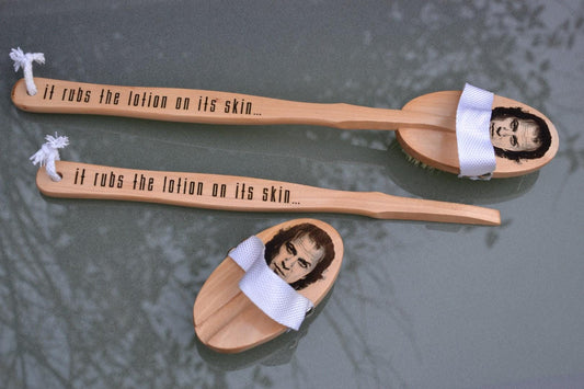 Buffalo Bill - "It rubs the lotion on its skin" - Bath & Shower Brush // Silence of the Lambs inspired Wooden Massager Cleaner