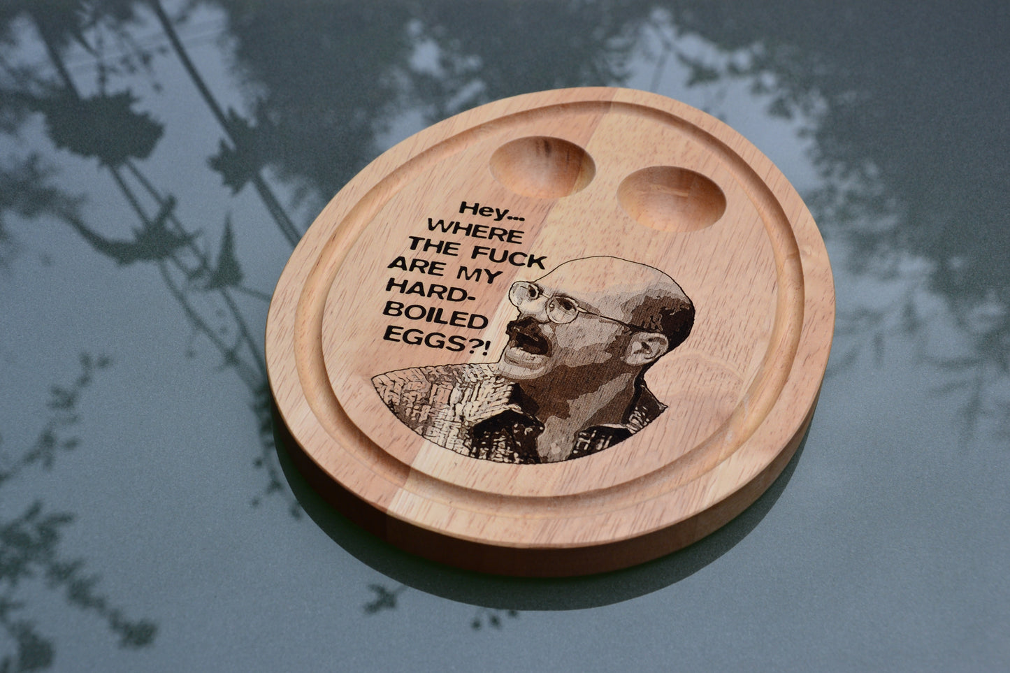 Tobias Fünke - "Where The F are my hard-boiled eggs" Breakfast Board - Arrested Development inspired// Bamboo Serving Tray Bluth Family Gift