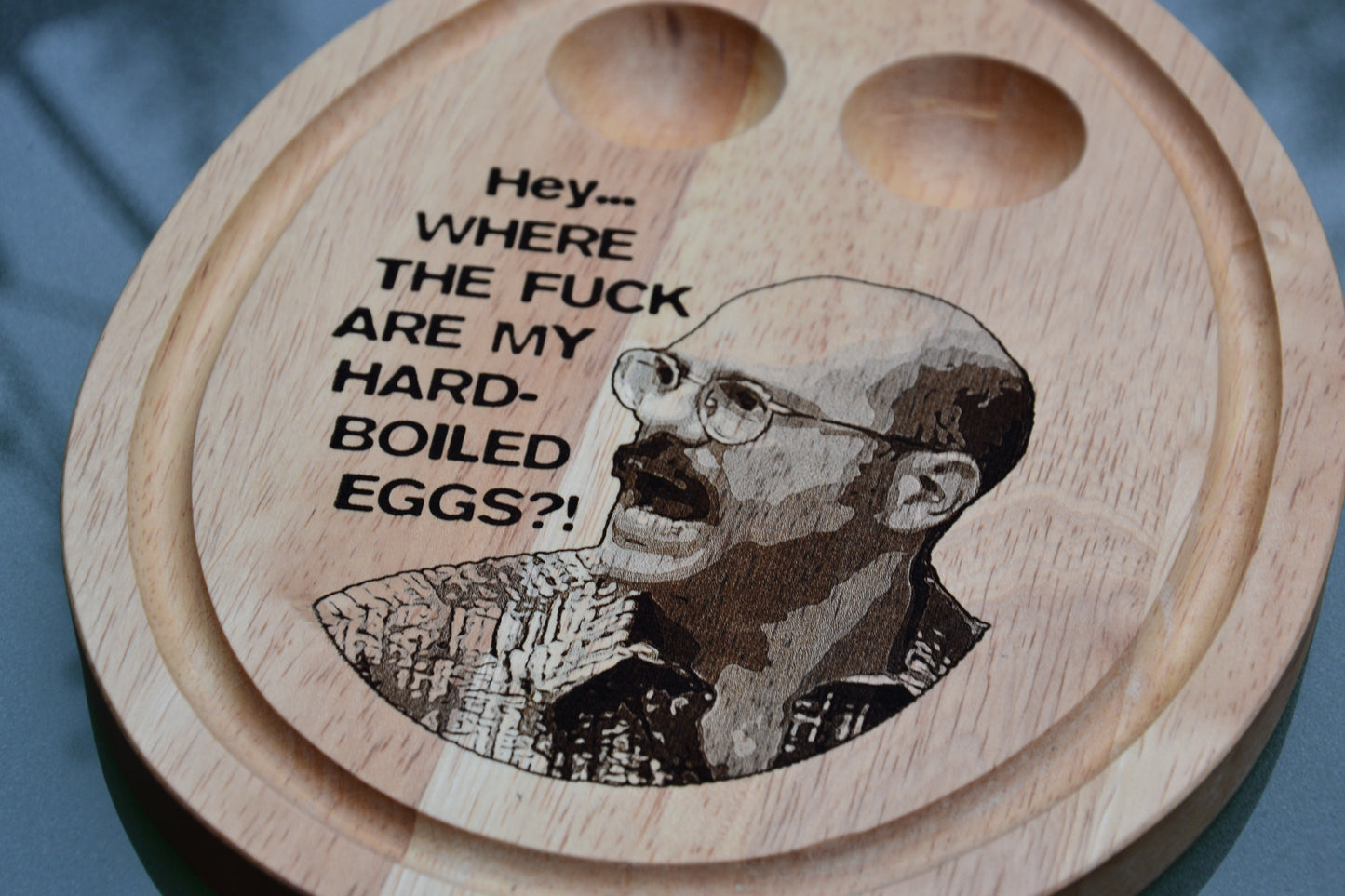 Tobias Fünke - "Where The F are my hard-boiled eggs" Breakfast Board - Arrested Development inspired// Bamboo Serving Tray Bluth Family Gift