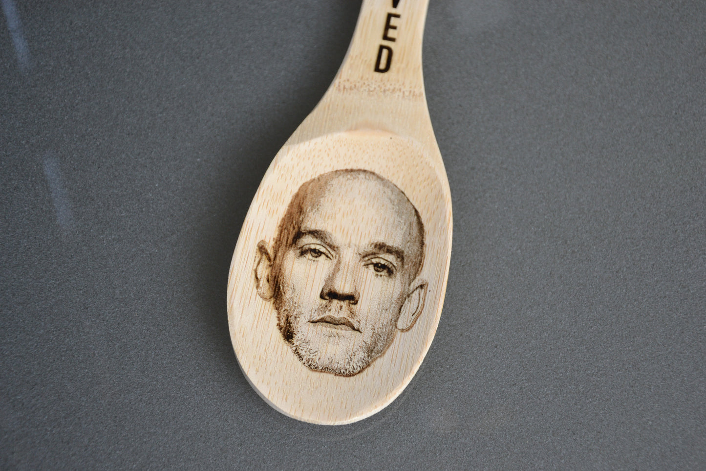 R.E.M Kitchen Spoon - R.E.M on a spoon / Man on the moon // REM Fan Gift Michael Stipe Music Rock Father's Day Funny