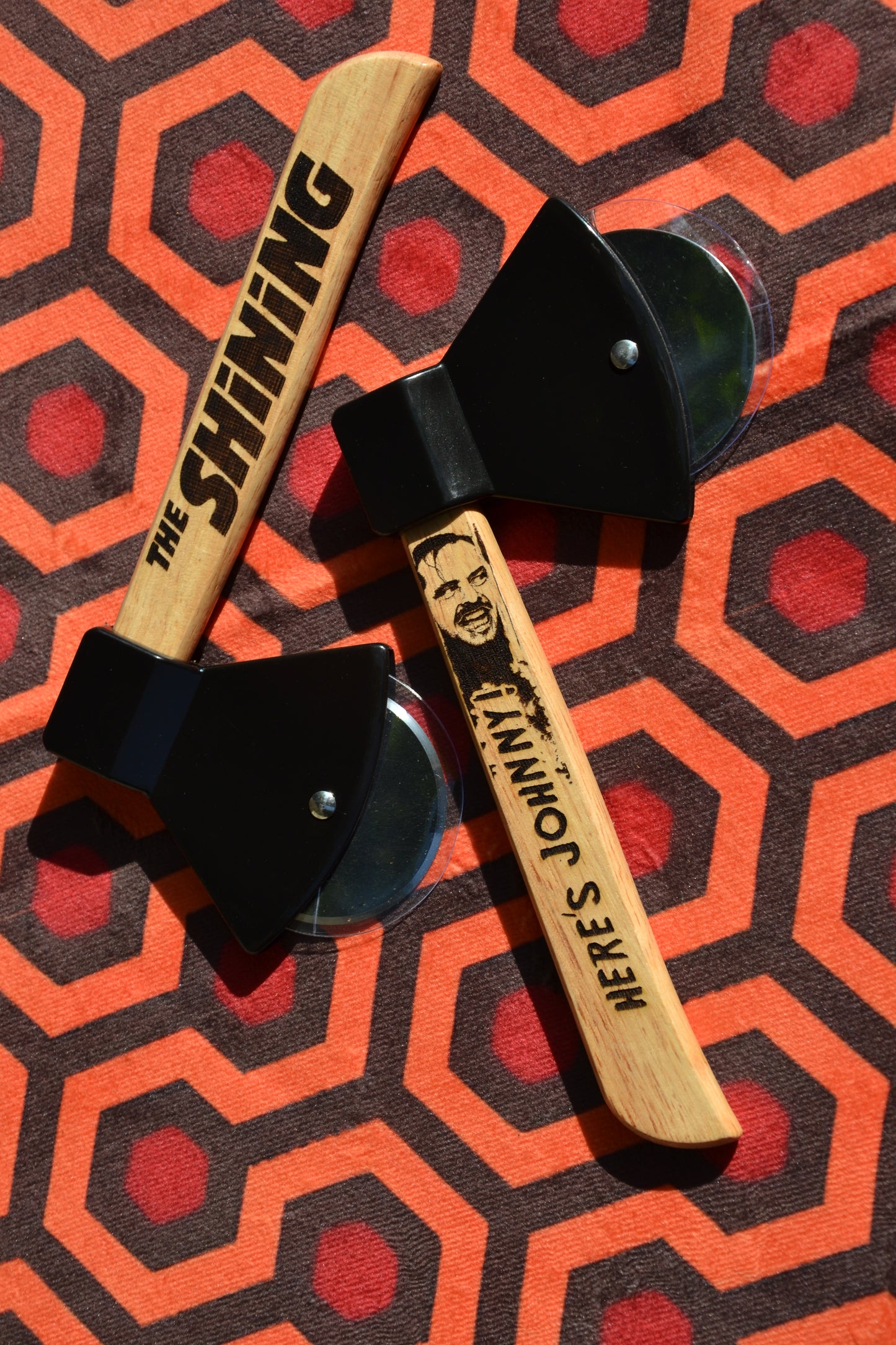 The Shining inspired Pizza Cutter // Here's Johnny - Jack Torrance - Stanley Kubrick - Horror Cinema Kitchenware Axe