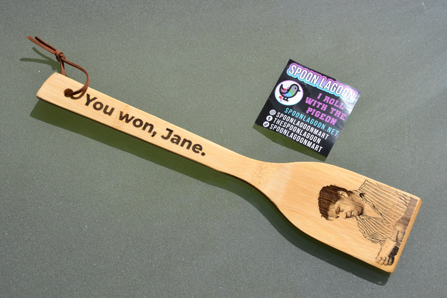 Come Dine With Me - You Won Jane Dear Lord What a Sad Little Life - Kitchen Spatula // Gift British Meme UK TV Cooking Kitchenware