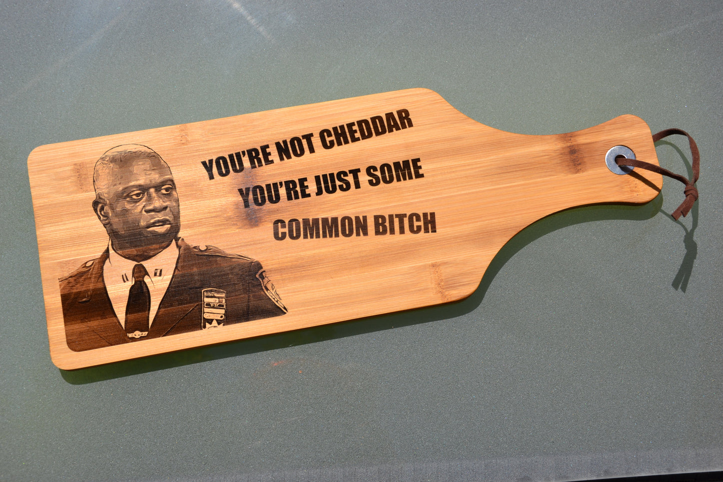 Captain Holt - You're Not Cheddar Cheese Board/ Serving Platter Large // Brooklyn 99 Capt Holt Fan Gift Netflix Jake Peralta Detective Boyle