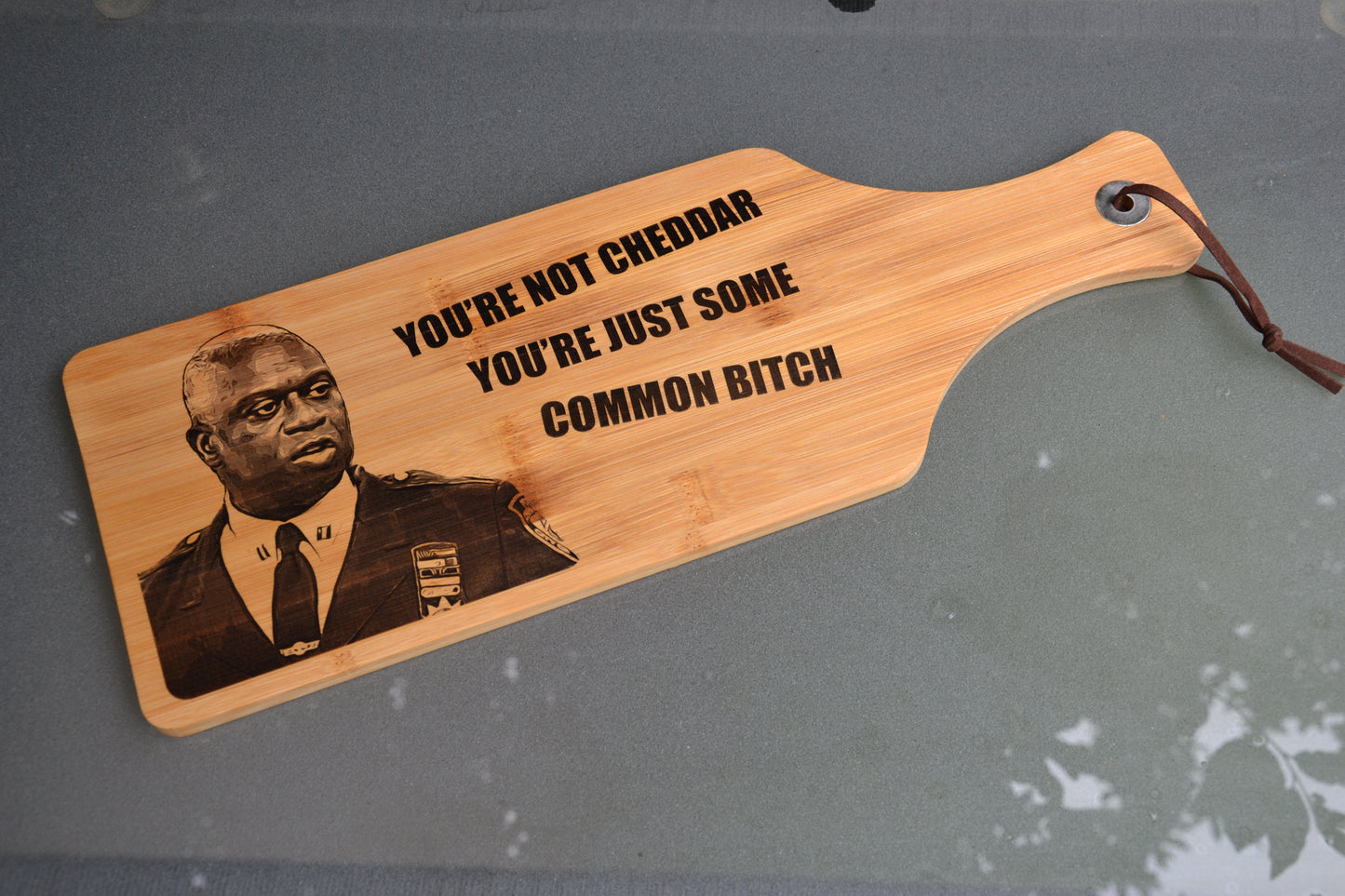 Captain Holt - You're Not Cheddar Cheese Board/ Serving Platter Large // Brooklyn 99 Capt Holt Fan Gift Netflix Jake Peralta Detective Boyle