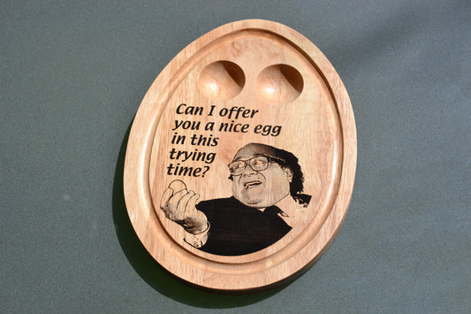 Frank Reynolds Egg Serving Board // Can I offer you an egg in this trying time? Always Sunny in Philadelphia Breakfaster Platter Bamboo