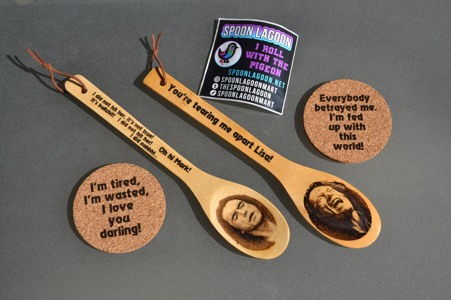 Tommy Wiseau "The Room" Wooden Kitchen Spoon // Excellent gift for fans of the amazing cult movie