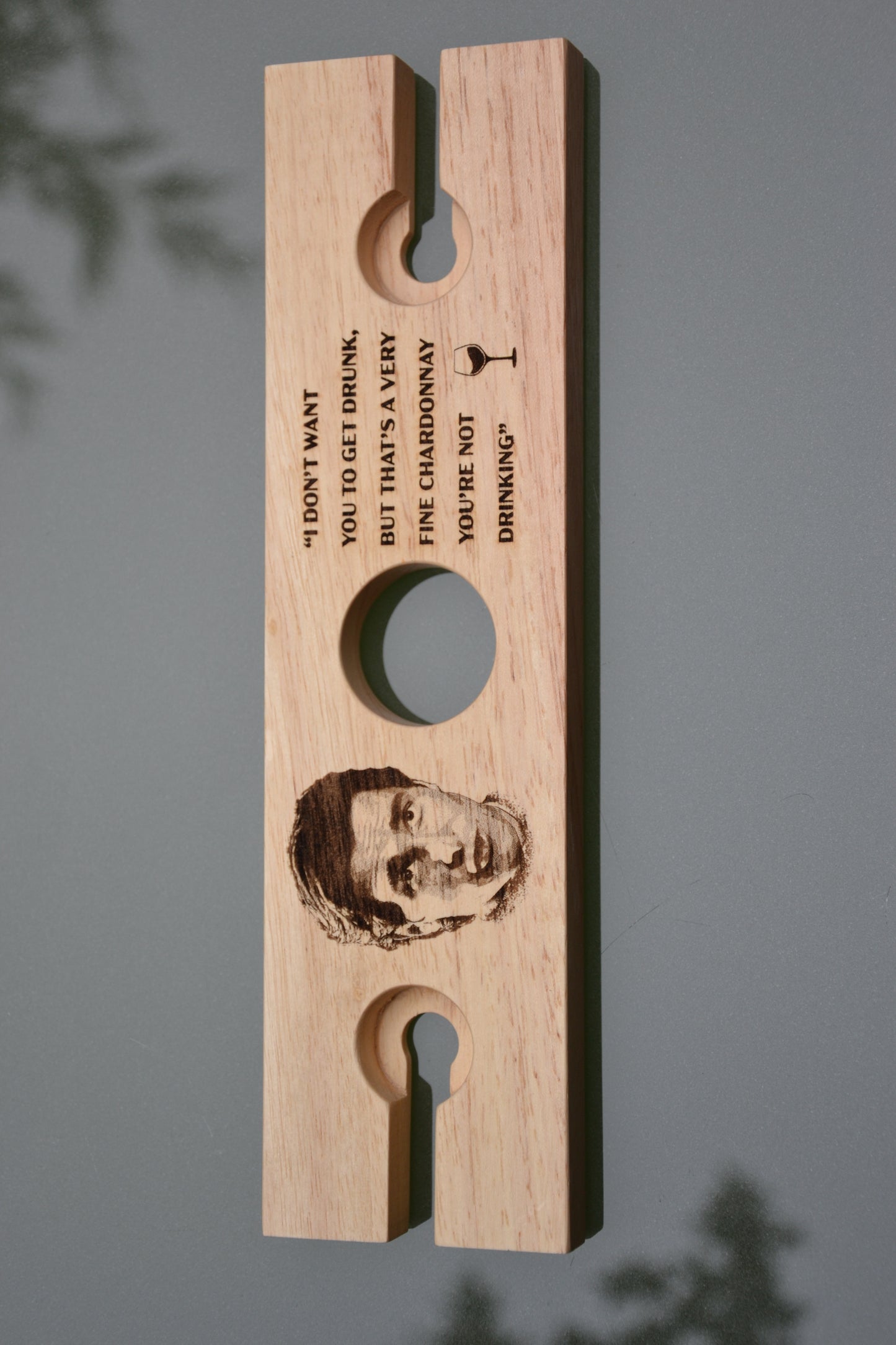 American Psycho inspired Wine Glass Holder // Perfect for Patrick Bateman, Horror Movie, Cult Film fans