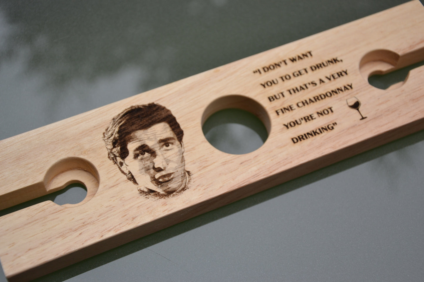 American Psycho inspired Wine Glass Holder // Perfect for Patrick Bateman, Horror Movie, Cult Film fans