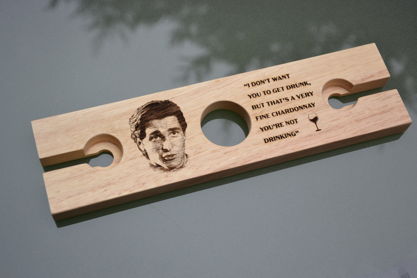 American Psycho inspired Wine Glass Holder // Perfect for Patrick Bateman, Horror Movie, Cult Film fans