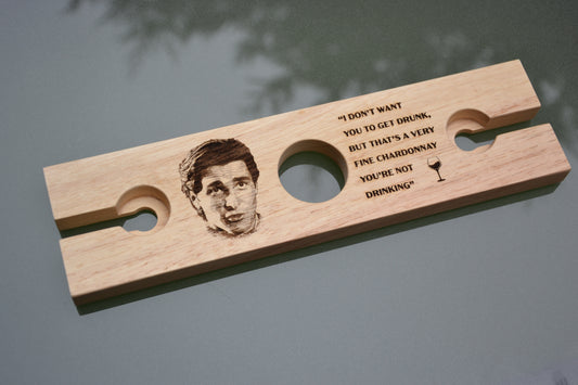 American Psycho inspired Wine Glass Holder // Perfect for Patrick Bateman, Horror Movie, Cult Film fans