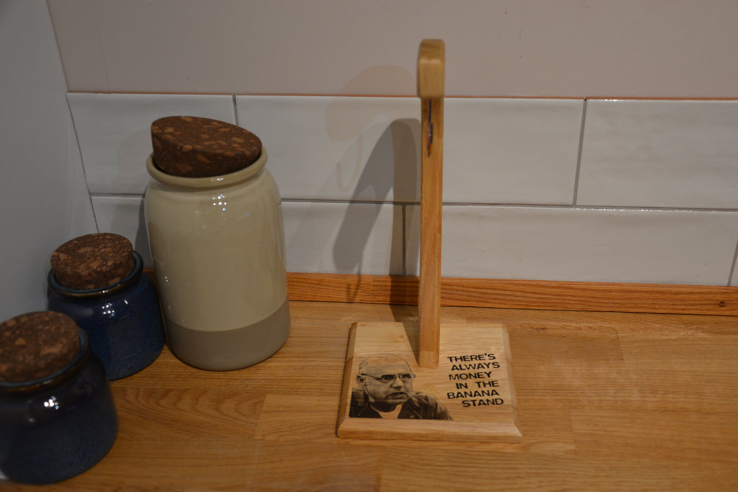 George Bluth "There's always money in the banana stand..." Banana Tree Stand - Arrested Development Inspired Fan Gift Kitchen Fruit Holder