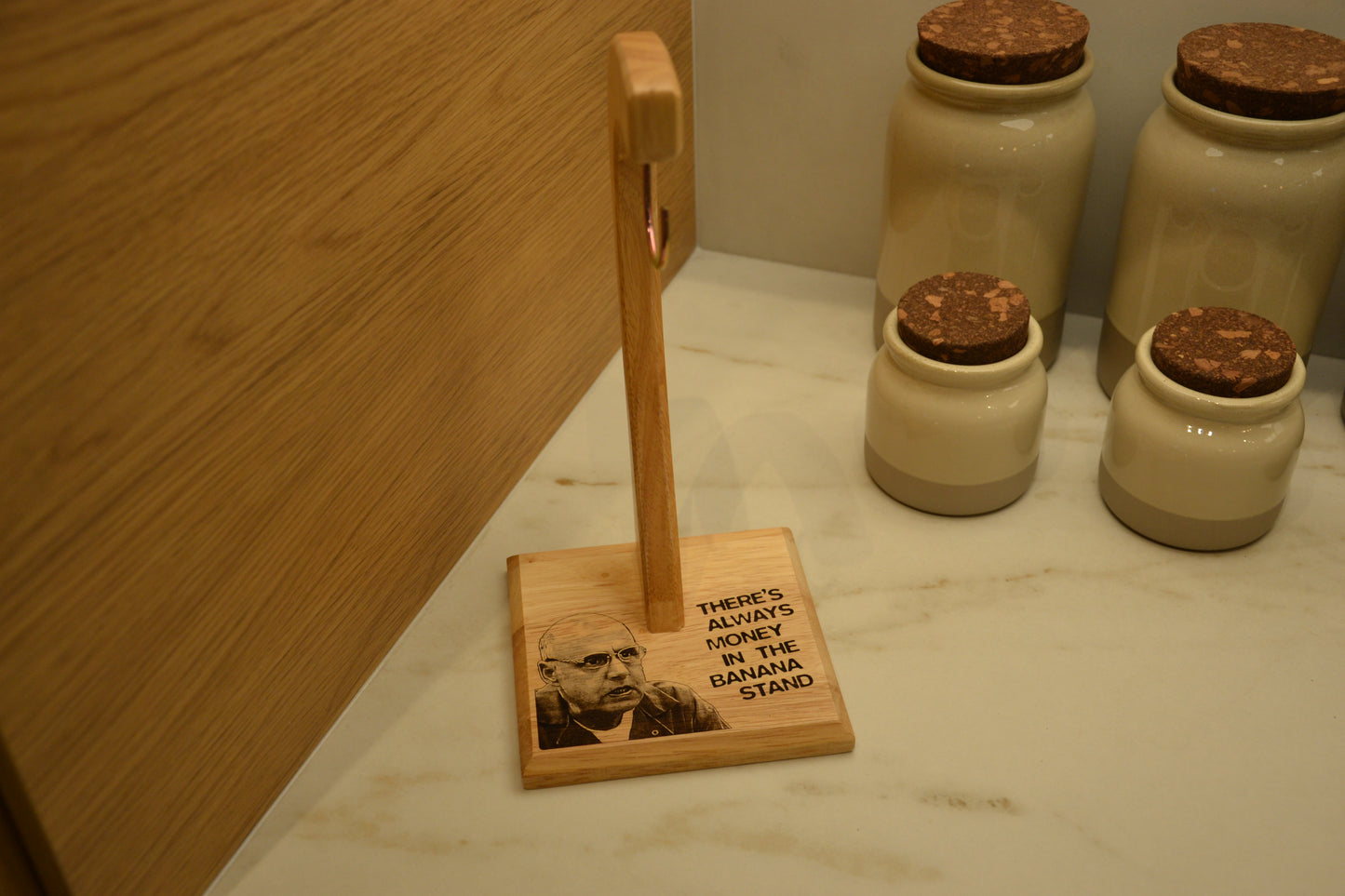 George Bluth "There's always money in the banana stand..." Banana Tree Stand - Arrested Development Inspired Fan Gift Kitchen Fruit Holder