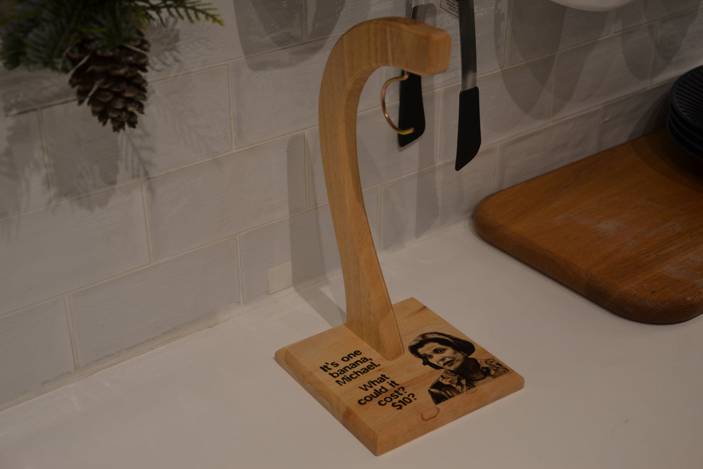 Lucille Bluth "It's One Banana Michael..." Banana Tree Stand - Arrested Development Inspired Fan Gift // Perfect for Bluth Homes